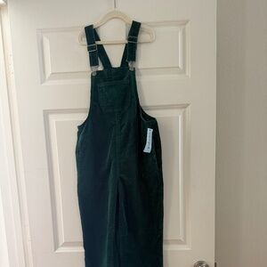 Cat & Jack Dark Green Corduroy Kids Overalls